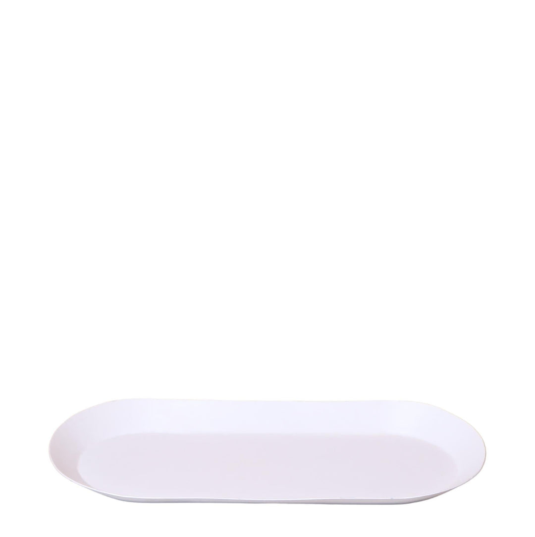 Kolibri Home | Teller oval - Weißes ovales Tablett Ø30cm-Plant-Botanicly